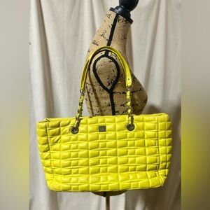 Kate Spade Yellow Quilted Chain Shoulder Bag